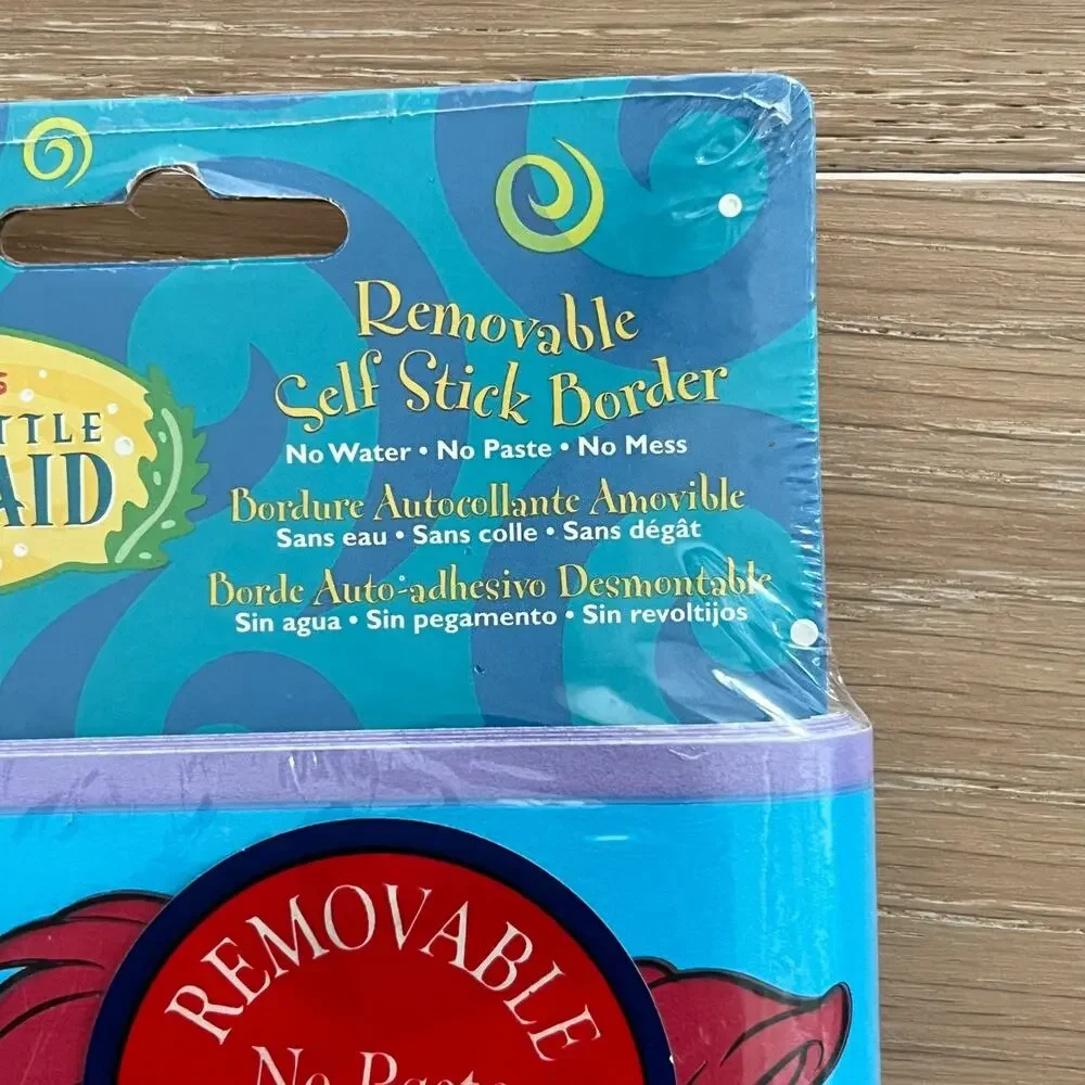 Disney The Little Mermaid Ariel Removable Self Stick Border Wall Decor Vintage